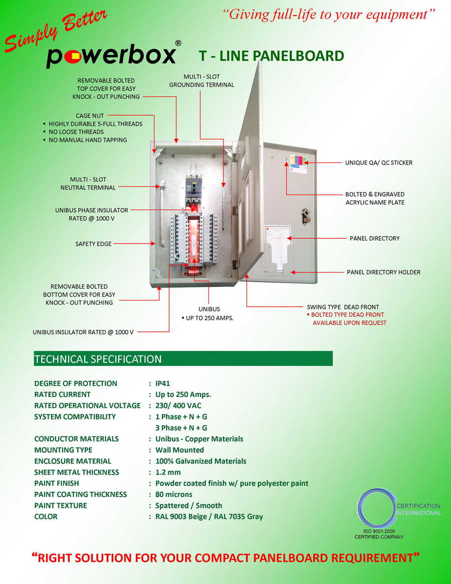 T-Line Panelboard